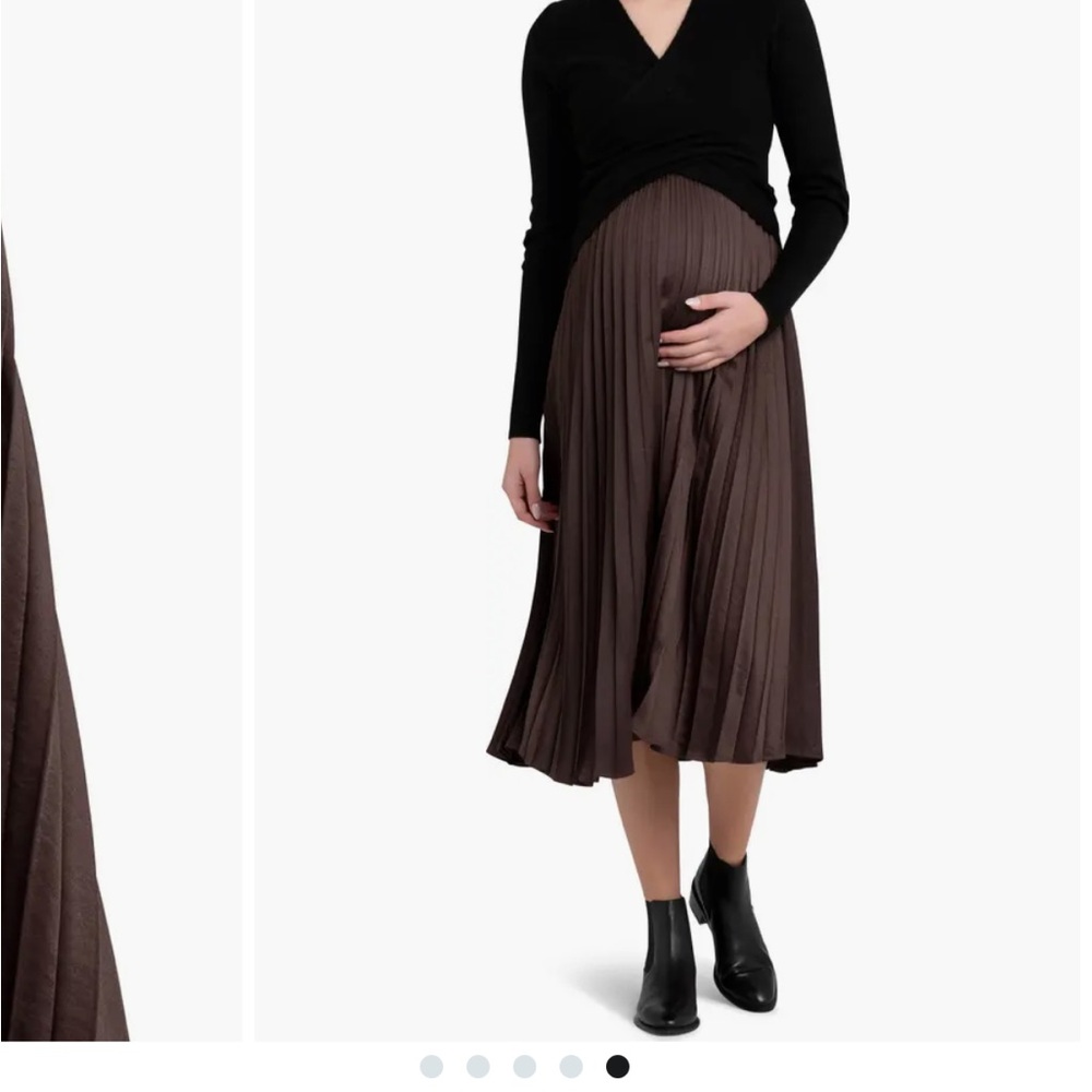 Ripe Maternity pleated skirt